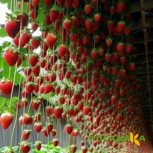 Клубника ампельная Анастасия купить по цене от 370р. в интернет-магазине «Посадика» с доставкой почтой в в Адыгейске и по всей России – [изображение №1].